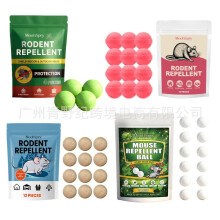 (Green pill repellent pill*4+mesh bag*1) Rodent and Insect Repellent Balls Indoor Pest Control Furniture Protection Natural Formula Non-Toxic 50 Pack