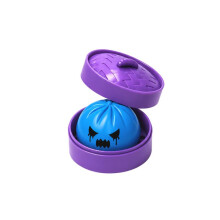 (黄色) Halloween Purple Steamed Bun Squeeze Toy Funny Shape Desktop Stress Relief Decor Party Gift