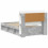 VidaXL vidaXL Bed Frame with Storage with Headboard Concrete Grey 75 x 190 cm 3