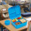 Microwave Reheating Kids Lunch Box with 4 Compartments and-4 7