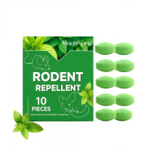 (10PIECES) MOONSPRY Mouse Repellent Pellets Indoor Warehouse Furniture Anti-Chew Mild Scent Fresh Aroma