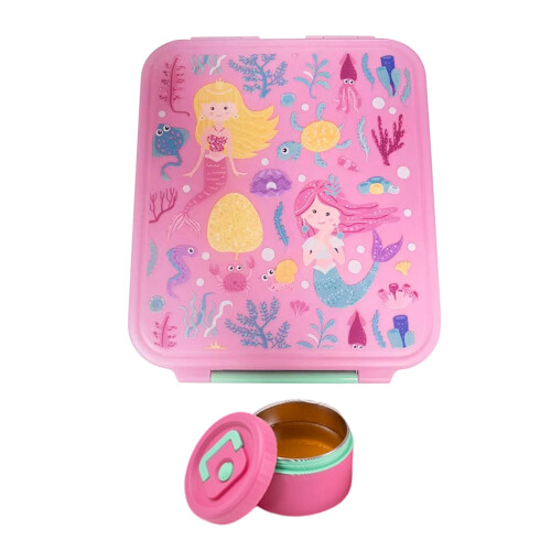 Boîte à lunch scolaire pour enfants avec 4 compartiments et-1