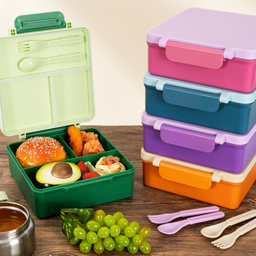 Récipient alimentaire portable avec poignée de transport,-5 2