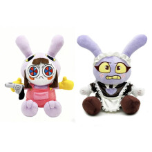 (Purple) Maid Jax Plush Circus Cartoon Rabbit Plush Toy Doll Soft Cute Collectible Home Decor