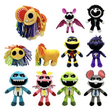 (Pink bat) New Nightmare Critters Poppy Playtime Lamb Colorful Plush Lion Toy, Soft Cute Stuffed Animal, Creative Gift, Multi-Color, for Kids