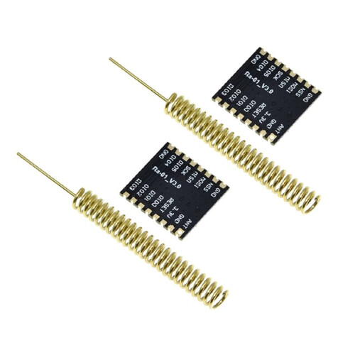 2PCS Ra-01 SX1278 433MHz LoRa Wireless RF Module with Spring Antenna SPI Interface Transmission Module for