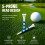 Pack of 100  Tees (83mm)-Stable Five-Prong Design, Suitable for Both Practice and -Course 3