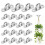 20Pack Ceiling Hook Ring Hooks Stainless Steel Oblong Pad Eye Plate Heavy Duty Ceiling & Wall Mount Hook Hanger 4