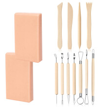 Ensemble d'outils manuels de mise en forme de l'argile pour le