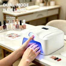 Premium Single Finger Toe Gel Nail Curing Lamp Auto Sensor Dual LED Portable Fast Drying Manicure Accessory US Plug