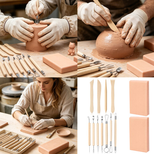 Beginner Clay Sculpting Tool Set for Figurine Work and DIY Craft 1