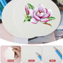 100Sheets 300gs Round Watercolor Paper 4.7inch Painting Paper Calligraphy Paper Round Shape Cold Press Paper for Drawing