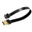 Cable Plano de 50 cm Compatible con  Macho A Macho Micro- en Ángulo de 90 Grados para FPV 2