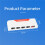 COOLMOON 4Pin PWM Hub 1 to 5 Cooling Fan Temperature Controller  Powered ARGB Controller Splitter for PC Case Cool Fan 7