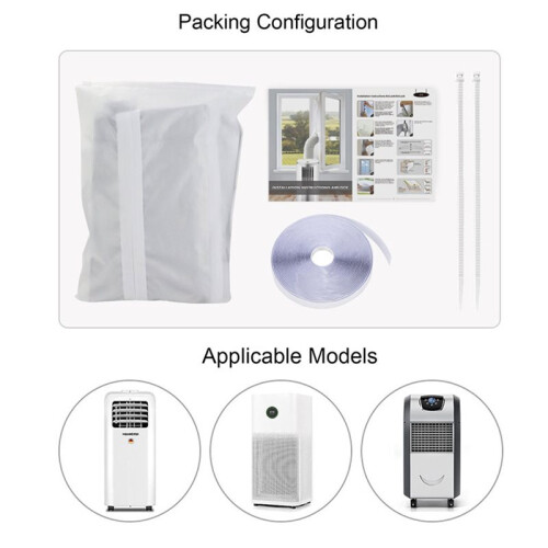 Portable Air Conditioner Window Seal Kit for Enhanced Cooling Efficiency 4-Meter 2