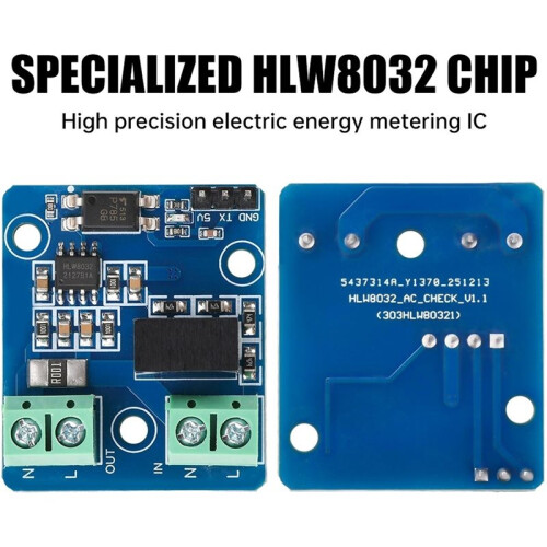HLW8032 AC Voltage and Current Acquisition Port Output Module UART Communication Module for Electrical Data Acquisition 1