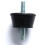 4-Pack Double External Thread Shock-Absorbing Pad Feet Anti-Vibration Buffer Mounts for 1-3P AC Outdoor Unit Brackets 3
