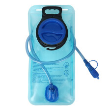 Große Öffnung Wasserbeutel 2L Outdoor-Sport-Wasserbeutel Camping-Wasserbeutel Rucksack Tragbarer Wasserbeutel Wandern Blau