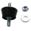 4-Pack Double External Thread Shock-Absorbing Pad Feet Anti-Vibration Buffer Mounts for 1-3P AC Outdoor Unit Brackets 5