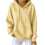 Womens  Oversized Hoodies Pullover Sweatshirts Casual-Yellow L 1