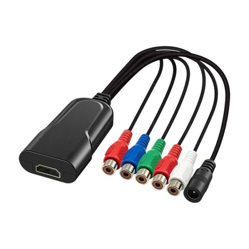 Convertidor de Componente YPbPr Rojo, Verde, Azul A  Compatible, 1080P  Compatible 1.3, Plug And 1