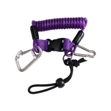 Diving Camera Spring Rope Diving Anti Lost Hook Spring Rope Coiled Lanyard for Diving Outdoor Climbing B