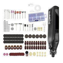 155Pcs Electric Rotary Tool Kit, 5 Speed Digital Display, TypeC Rechargeable Grinder for DIY Engraving Cutting Polishing