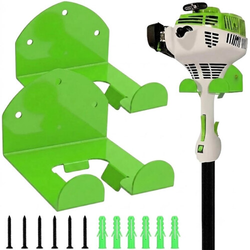 2 Set Heavy Duty Wall Mount Weeding Tool Hook Garage Organizer Garden Tools Rack 1