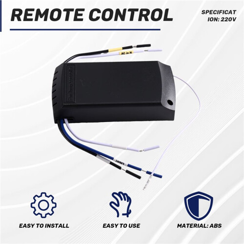 Universal Ceiling Fan Remote Control Kit with Mute Adjustable 3 Wind Speed/Timing  Lamp Transmitter Receiver 220V 1