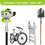 2 Set Heavy Duty Wall Mount Weeding Tool Hook Garage Organizer Garden Tools Rack 6