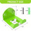 2 Set Heavy Duty Wall Mount Weeding Tool Hook Garage Organizer Garden Tools Rack 7