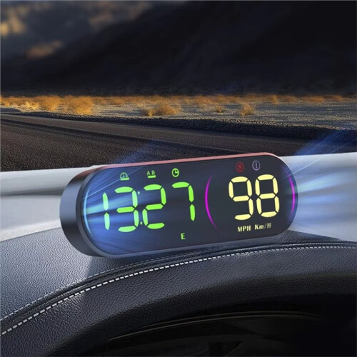 HUD Car   Display Portable Universal Windshield Projector Satellite Signal / Speeding Warning Digital Speedometer 1