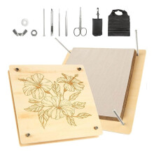 Bloemenpers, Houten Laag Bloemenpers Kit voor Ambachten Geperste Plantenpers, Scrapbooking, Boekenlegger Maken, Gedroogde Bloemen