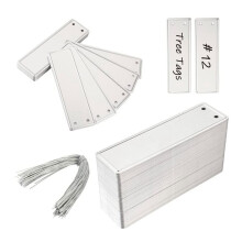 100PCS Aluminum Plant Labels,Metal Tags with Wires for Plant Markers, Tree Tags, Outdoor Identification and Greenhouse