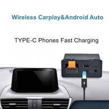 För Eftermontering för 2 3 6 CX3 CX5 CX8 CX9 MX5 Demio Kit Typ C Carplay Android Auto Adapter USB Hub Adapter Kabelansluten