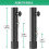 4 Pcs Folding Table Risers for Straight/Bent Leg,Table Leg Extensions 2 Levels/Heights Table Leg Extenders 10