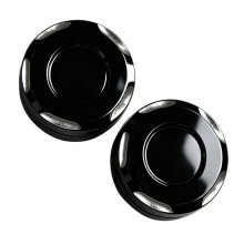 Motorcycle Mirror Mount Trim Covers Pair, ABS Covers for-Black