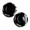 Motorcycle Mirror Mount Trim Covers Pair, ABS Covers for-Black 1