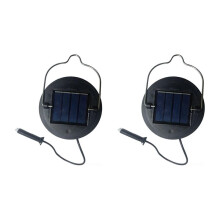 Replacement Solar Light Tops 2 Pieces Waterproof Lamp Part 8.5cm Solar Lantern Top for Outdoor Garden Pathway Patio Yard