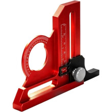 Height Gauge, Depth Measurement Ruler, Saw Table and Trimmer Adjustment Tool, Circle-Drawing and Angle-Measuring Ruler