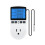 Timer Socket Thermostat Multi-Function Temperature Controller Outlet with Timer  Sensor Probe Heating Cooling US 1