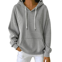 Womens Oversized Hoodies Pullover Sweatshirts Casual-Black M