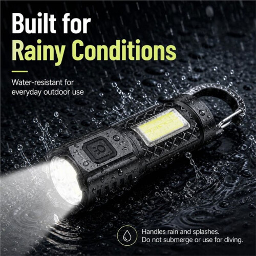 2 Pack Small Flashlight ,Rechargeable Flashlights LED Flash Light for Emergencies Camping 2