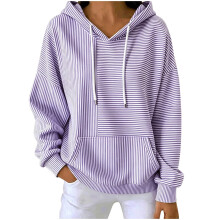 Womens Oversized Hoodies Pullover Sweatshirts Casual-Purple S