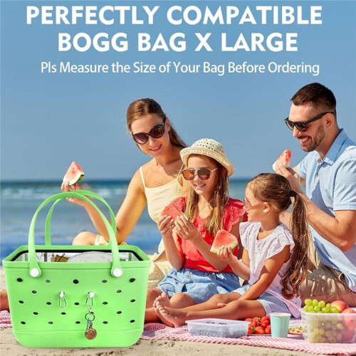 Clear Beach Bag Organizer Inserts for Bogg Bag , Waterproof Insert Divider Pouch,Insert Divider Pouch Zipper for Bags 2