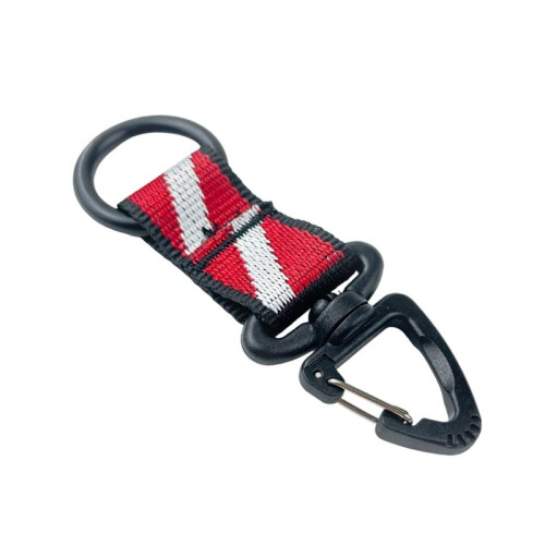 2 Pack Scuba Octopus Holders Diving Regulator Retainer 2nd Stage Mouthpiece Covers and Diver Down Flag Webbing 1