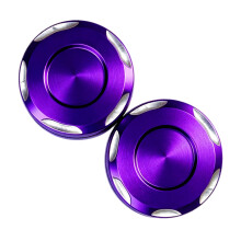Cache-trous de rétroviseur de moto, paire de 2-Violet