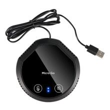 USB Speakerphone Microphone Speakers Micro Go Conference for Leading Platforms Plug and Plays for Seamless Communication