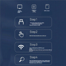 Bezprzewodowy Carplay dla Android AUTO 2w1 AI Box Adapter z Funkcją Lokalizatora 5.0 + WiFi Przewodowy do Bezprzewodowego Carplay B
