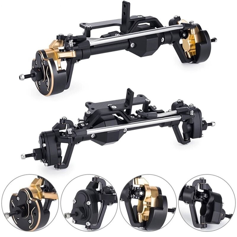 Aluminum Front Rear Axle Portal Axlefor Kit for Axial Capra 1/10 RC ...